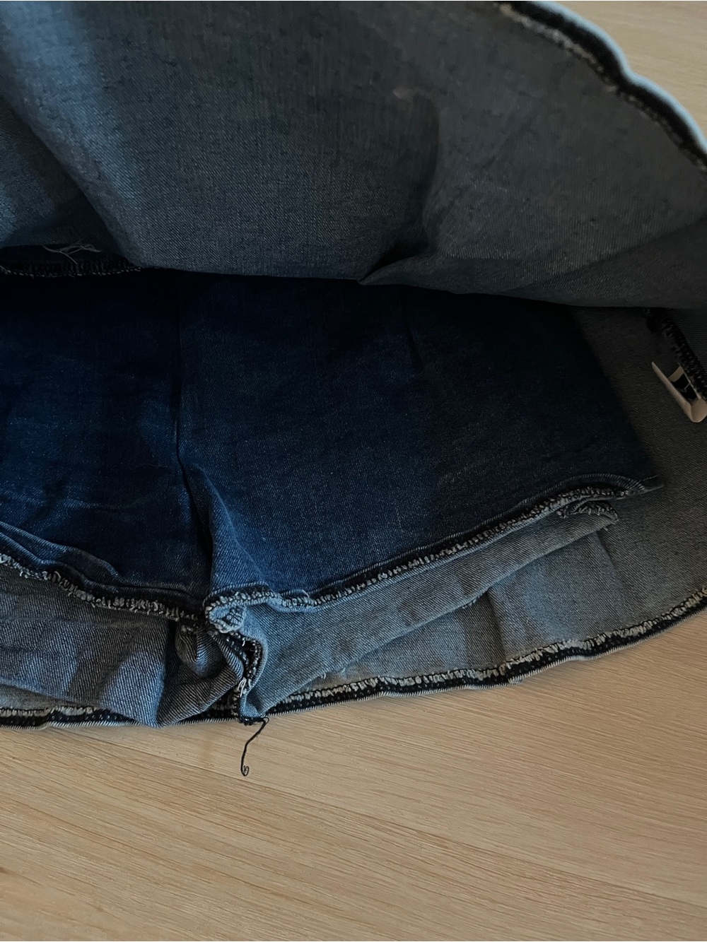 Denim Skirt with Bow Details - Blue - Picture 3 of 3